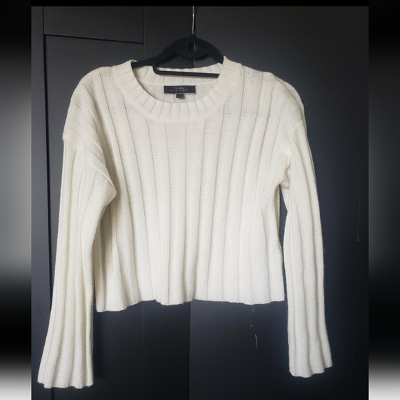 Off white midriff knitwear sweater - Picture 1 of 2